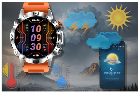 SMARTWATCH MĘSKI GRAVITY GT20-4 - AMOLED, DODATKOWY PASEK (sg024d) Gravity