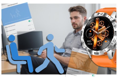 SMARTWATCH MĘSKI GRAVITY GT20-4 - AMOLED, DODATKOWY PASEK (sg024d) Gravity