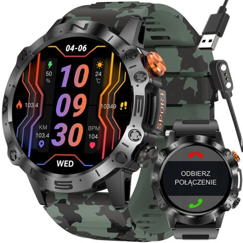 SMARTWATCH MĘSKI GRAVITY GT20-6 - AMOLED, DODATKOWY PASEK (sg024f) Gravity