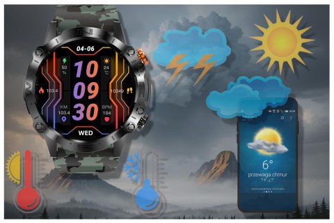 SMARTWATCH MĘSKI GRAVITY GT20-6 - AMOLED, DODATKOWY PASEK (sg024f) Gravity