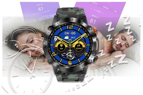 SMARTWATCH MĘSKI GRAVITY GT20-6 - AMOLED, DODATKOWY PASEK (sg024f) Gravity