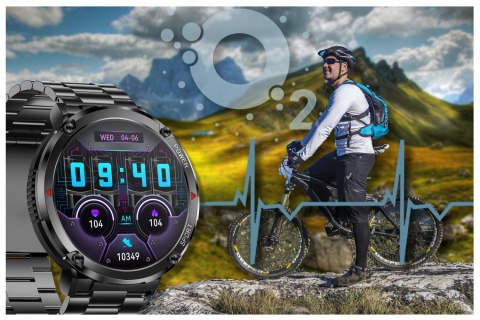 SMARTWATCH MĘSKI GRAVITY GT21-1 - BLUETOOTH CALL, DODATKOWY PASEK (sg025a) Gravity