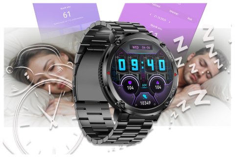 SMARTWATCH MĘSKI GRAVITY GT21-1 - BLUETOOTH CALL, DODATKOWY PASEK (sg025a) Gravity
