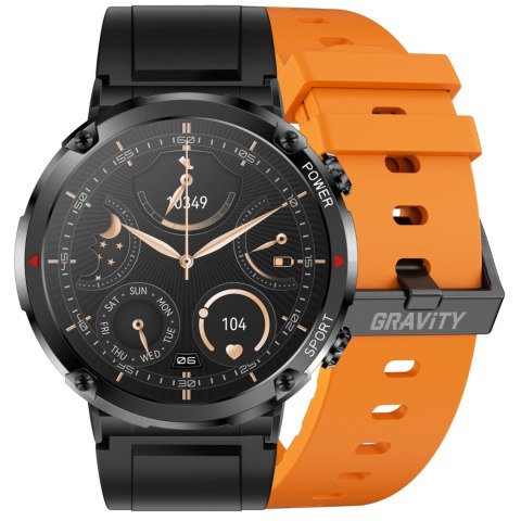 SMARTWATCH MĘSKI GRAVITY GT21-2 - BLUETOOTH CALL, DODATKOWY PASEK (sg025b) Gravity