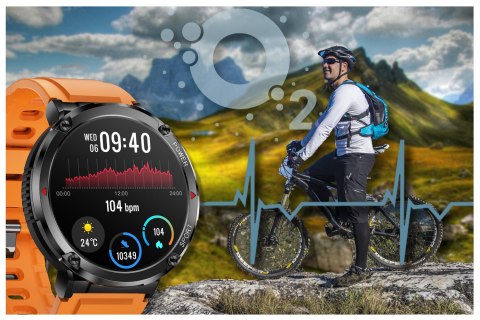 SMARTWATCH MĘSKI GRAVITY GT21-2 - BLUETOOTH CALL, DODATKOWY PASEK (sg025b) Gravity
