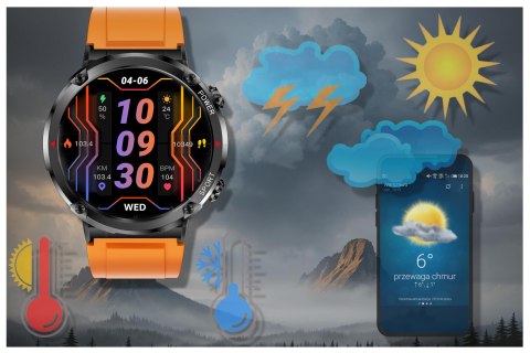 SMARTWATCH MĘSKI GRAVITY GT21-2 - BLUETOOTH CALL, DODATKOWY PASEK (sg025b) Gravity