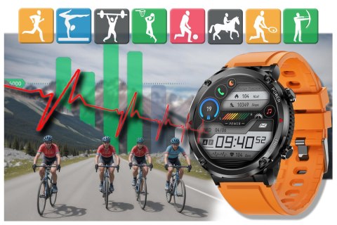 SMARTWATCH MĘSKI GRAVITY GT21-2 - BLUETOOTH CALL, DODATKOWY PASEK (sg025b) Gravity