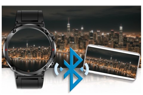 SMARTWATCH MĘSKI GRAVITY GT21-2 - BLUETOOTH CALL, DODATKOWY PASEK (sg025b) Gravity