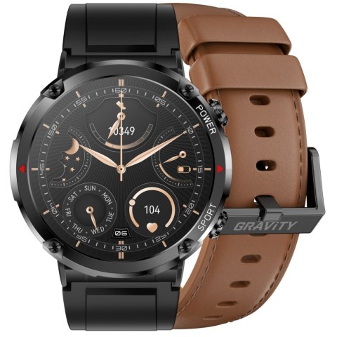 SMARTWATCH MĘSKI GRAVITY GT21-4 - BLUETOOTH CALL, DODATKOWY PASEK (sg025d) Gravity