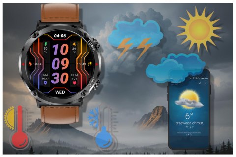 SMARTWATCH MĘSKI GRAVITY GT21-4 - BLUETOOTH CALL, DODATKOWY PASEK (sg025d) Gravity