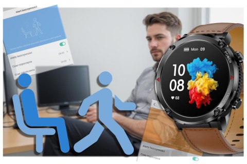 SMARTWATCH MĘSKI GRAVITY GT21-4 - BLUETOOTH CALL, DODATKOWY PASEK (sg025d) Gravity
