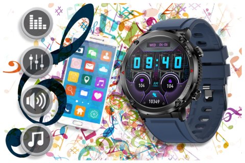 SMARTWATCH MĘSKI GRAVITY GT21-5 - BLUETOOTH CALL, DODATKOWY PASEK (sg025e) Gravity