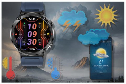 SMARTWATCH MĘSKI GRAVITY GT21-5 - BLUETOOTH CALL, DODATKOWY PASEK (sg025e) Gravity
