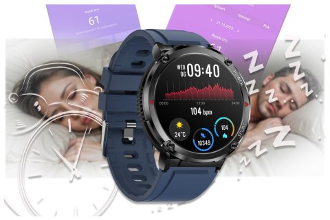 SMARTWATCH MĘSKI GRAVITY GT21-5 - BLUETOOTH CALL, DODATKOWY PASEK (sg025e) Gravity
