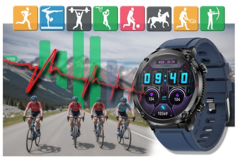 SMARTWATCH MĘSKI GRAVITY GT21-5 - BLUETOOTH CALL, DODATKOWY PASEK (sg025e) Gravity
