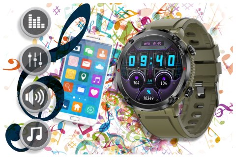 SMARTWATCH MĘSKI GRAVITY GT21-7 - BLUETOOTH CALL, DODATKOWY PASEK (sg025g) Gravity