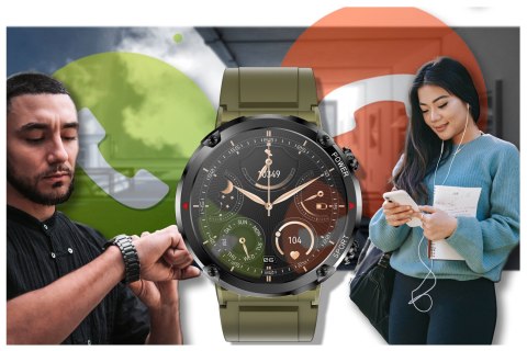 SMARTWATCH MĘSKI GRAVITY GT21-7 - BLUETOOTH CALL, DODATKOWY PASEK (sg025g) Gravity