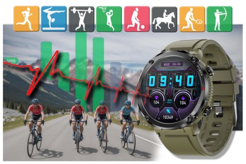 SMARTWATCH MĘSKI GRAVITY GT21-7 - BLUETOOTH CALL, DODATKOWY PASEK (sg025g) Gravity