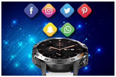 SMARTWATCH MĘSKI GRAVITY GT9-10 - WYKONYWANIE POŁĄCZEŃ, CIŚNIENIOMIERZ (sg021j) Gravity