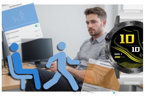 SMARTWATCH MĘSKI GRAVITY GT9-10 - WYKONYWANIE POŁĄCZEŃ, CIŚNIENIOMIERZ (sg021j) Gravity