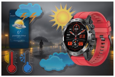 SMARTWATCH MĘSKI GRAVITY GT9-11 - WYKONYWANIE POŁĄCZEŃ, CIŚNIENIOMIERZ (sg021k) Gravity