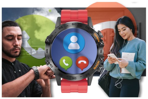 SMARTWATCH MĘSKI GRAVITY GT9-11 - WYKONYWANIE POŁĄCZEŃ, CIŚNIENIOMIERZ (sg021k) Gravity