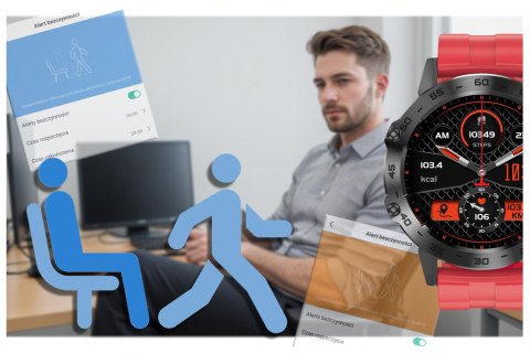 SMARTWATCH MĘSKI GRAVITY GT9-11 - WYKONYWANIE POŁĄCZEŃ, CIŚNIENIOMIERZ (sg021k) Gravity