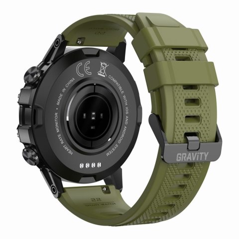SMARTWATCH MĘSKI GRAVITY GT9-12 - WYKONYWANIE POŁĄCZEŃ, CIŚNIENIOMIERZ (sg021l) Gravity