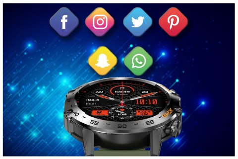 SMARTWATCH MĘSKI GRAVITY GT9-12 - WYKONYWANIE POŁĄCZEŃ, CIŚNIENIOMIERZ (sg021l) Gravity