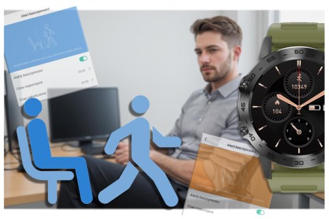 SMARTWATCH MĘSKI GRAVITY GT9-12 - WYKONYWANIE POŁĄCZEŃ, CIŚNIENIOMIERZ (sg021l) Gravity