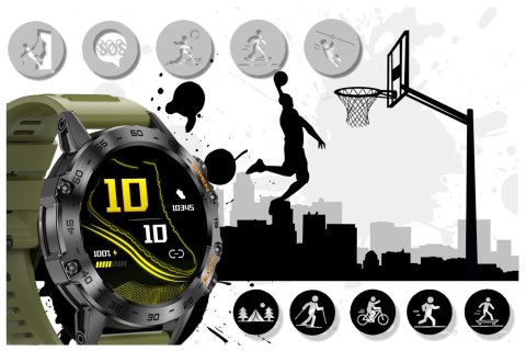 SMARTWATCH MĘSKI GRAVITY GT9-12 - WYKONYWANIE POŁĄCZEŃ, CIŚNIENIOMIERZ (sg021l) Gravity