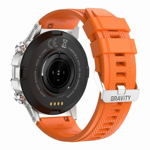SMARTWATCH MĘSKI GRAVITY GT9-9- WYKONYWANIE POŁĄCZEŃ, CIŚNIENIOMIERZ (sg021i) Gravity