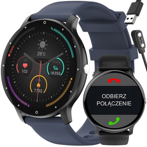 SMARTWATCH UNISEX GRAVITY GT1-1 PRO - ROZMOWY BLUETOOTH, DODATKOWY PASEK (sg027a) Gravity