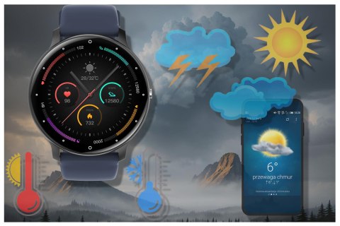 SMARTWATCH UNISEX GRAVITY GT1-1 PRO - ROZMOWY BLUETOOTH, DODATKOWY PASEK (sg027a) Gravity