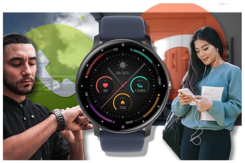 SMARTWATCH UNISEX GRAVITY GT1-1 PRO - ROZMOWY BLUETOOTH, DODATKOWY PASEK (sg027a) Gravity