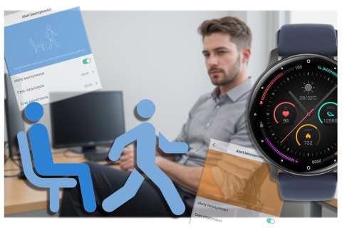 SMARTWATCH UNISEX GRAVITY GT1-1 PRO - ROZMOWY BLUETOOTH, DODATKOWY PASEK (sg027a) Gravity