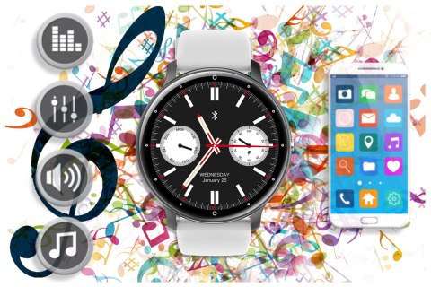 SMARTWATCH UNISEX GRAVITY GT1-4 PRO - ROZMOWY BLUETOOTH, DODATKOWY PASEK (sg027d) Gravity