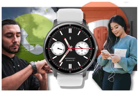 SMARTWATCH UNISEX GRAVITY GT1-4 PRO - ROZMOWY BLUETOOTH, DODATKOWY PASEK (sg027d) Gravity