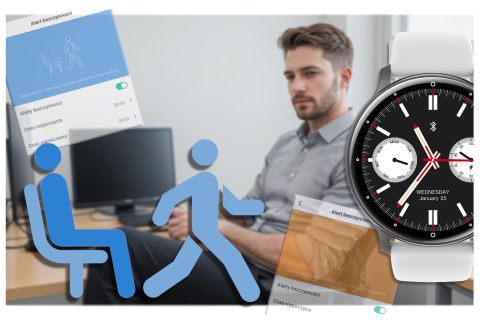 SMARTWATCH UNISEX GRAVITY GT1-4 PRO - ROZMOWY BLUETOOTH, DODATKOWY PASEK (sg027d) Gravity