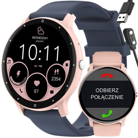 SMARTWATCH UNISEX GRAVITY GT1-7 PRO - ROZMOWY BLUETOOTH, DODATKOWY PASEK (sg027g) Gravity