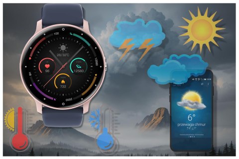 SMARTWATCH UNISEX GRAVITY GT1-7 PRO - ROZMOWY BLUETOOTH, DODATKOWY PASEK (sg027g) Gravity