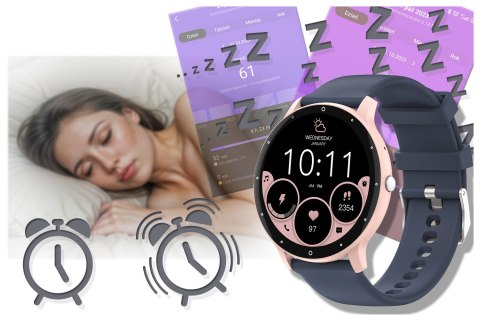 SMARTWATCH UNISEX GRAVITY GT1-7 PRO - ROZMOWY BLUETOOTH, DODATKOWY PASEK (sg027g) Gravity