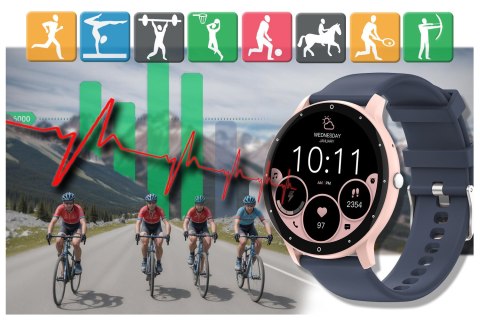 SMARTWATCH UNISEX GRAVITY GT1-7 PRO - ROZMOWY BLUETOOTH, DODATKOWY PASEK (sg027g) Gravity