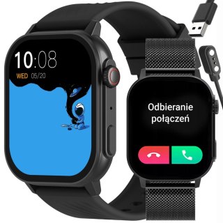 SMARTWATCH UNISEX GRAVITY GT15-1 - ROZMOWY BLUETOOTH, DODATKOWY PASEK (sg029a) Gravity