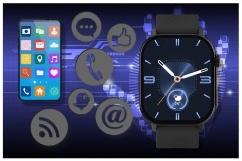 SMARTWATCH UNISEX GRAVITY GT15-1 - ROZMOWY BLUETOOTH, DODATKOWY PASEK (sg029a) Gravity