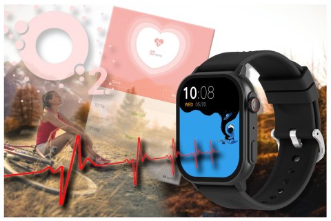 SMARTWATCH UNISEX GRAVITY GT15-1 - ROZMOWY BLUETOOTH, DODATKOWY PASEK (sg029a) Gravity