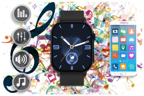 SMARTWATCH UNISEX GRAVITY GT15-1 - ROZMOWY BLUETOOTH, DODATKOWY PASEK (sg029a) Gravity