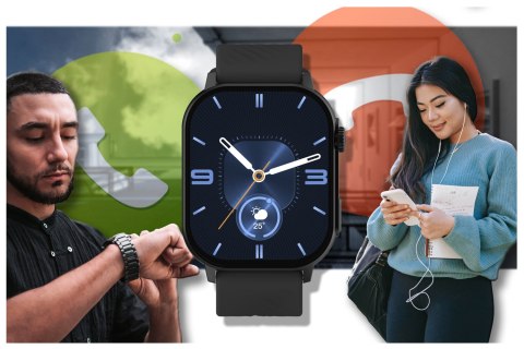 SMARTWATCH UNISEX GRAVITY GT15-1 - ROZMOWY BLUETOOTH, DODATKOWY PASEK (sg029a) Gravity