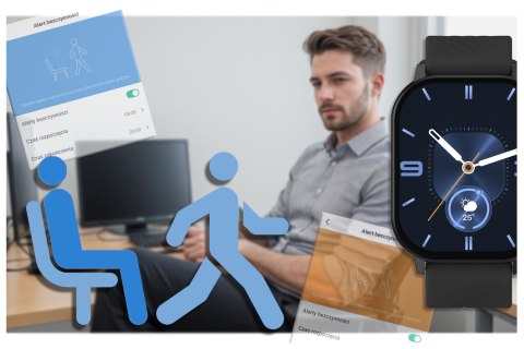 SMARTWATCH UNISEX GRAVITY GT15-1 - ROZMOWY BLUETOOTH, DODATKOWY PASEK (sg029a) Gravity