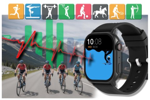 SMARTWATCH UNISEX GRAVITY GT15-1 - ROZMOWY BLUETOOTH, DODATKOWY PASEK (sg029a) Gravity